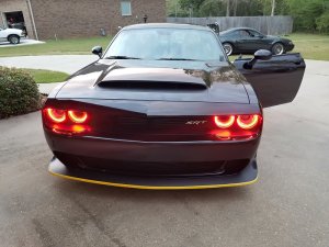 Dodge Challenger Headlight Halo Kit - ORACLE Lighting - LED - Red - `15-`23